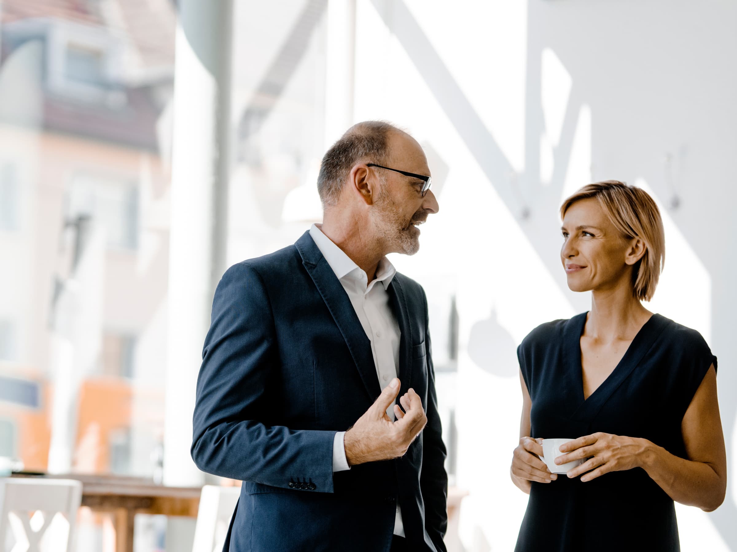 Two members of our investment banking team debating a topic of interest.